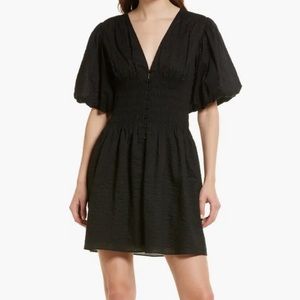 FRAME Smocked Puff Sleeve Cotton
Shirtdress size XS‎